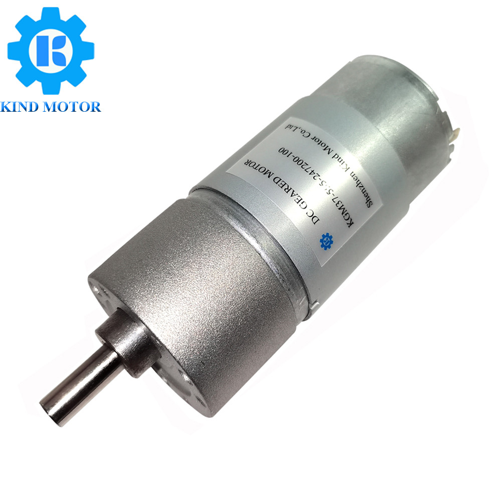24vdc Micro DC Geared Motor , 10 Rpm Dc Gear Motor 37mm Diameter