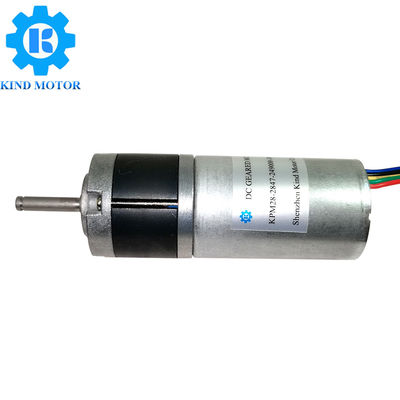 6W Brushless DC Geared Motor 4A Continuous Current 28mm Diameter