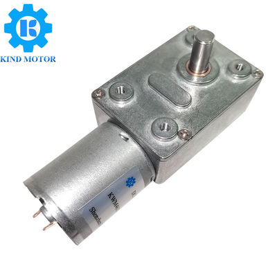 24V DC Worm Gear Motor Rs370 Low Noise Carbon Brushed For Home Appliance