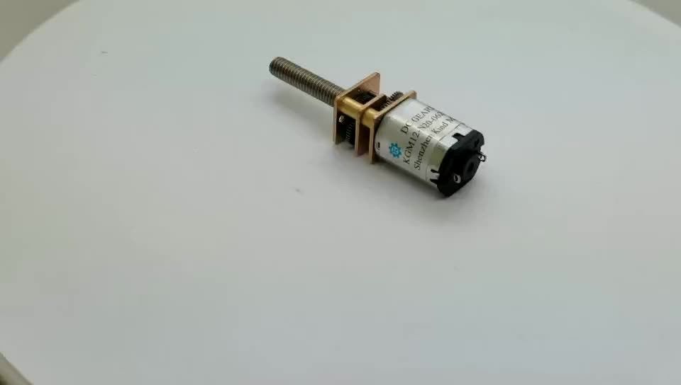 high quality micro dc 1.5v-24v 10mm 12mm 13mm 16mm M3 M4 screw shaft metal gear reducer motor for straight line movement