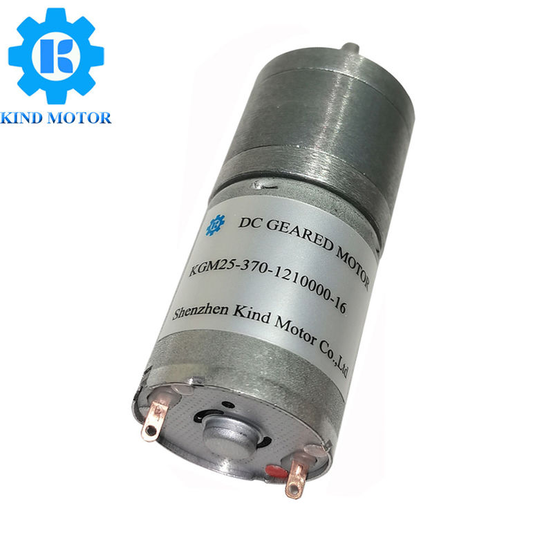 Brush Micro Gear Motor With Encoder 500 Rpm 25Dx48L Size