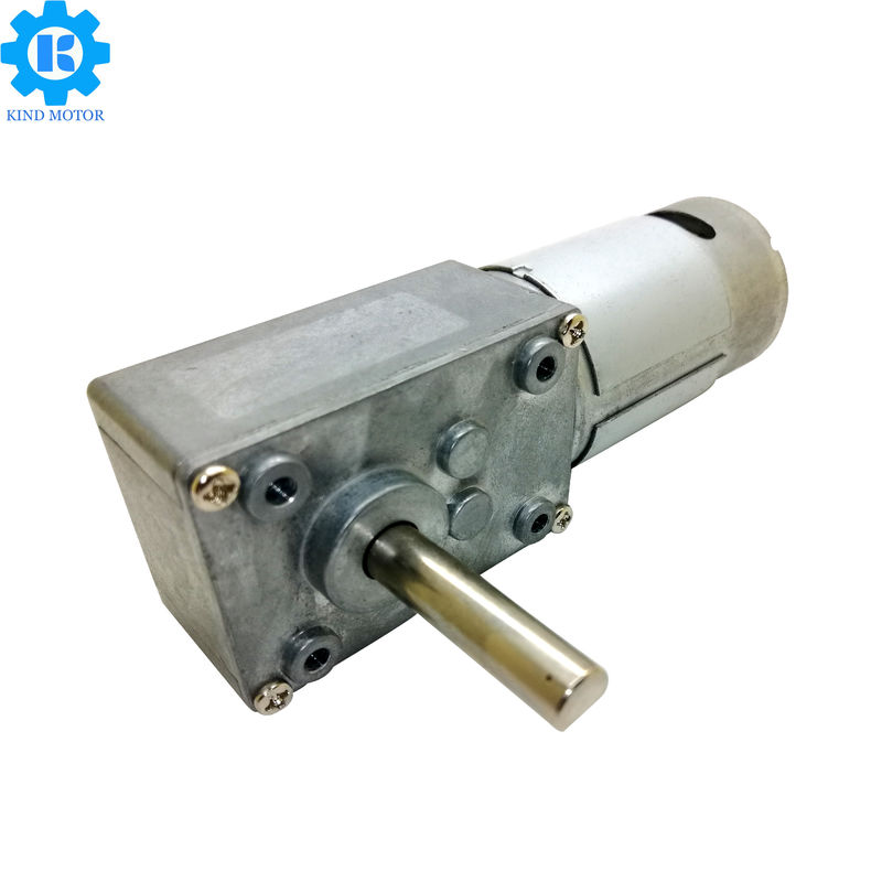Stainless Steel DC Worm Gear Motor , 5~6000rpm Worm Gear DC Motor 12V
