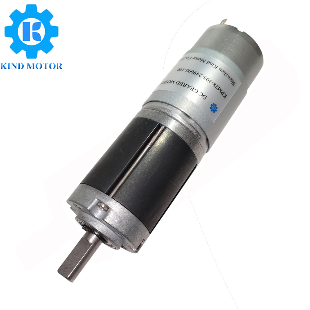 28mm Diameter Kpm28-395 Dc 12v-24v Planetary Gear Motor With Encoder